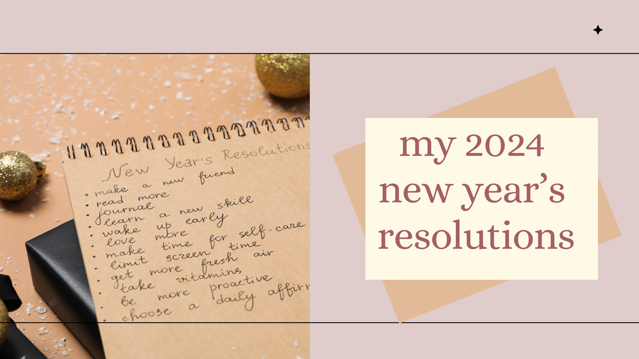 My 2024 new year’s resolutions