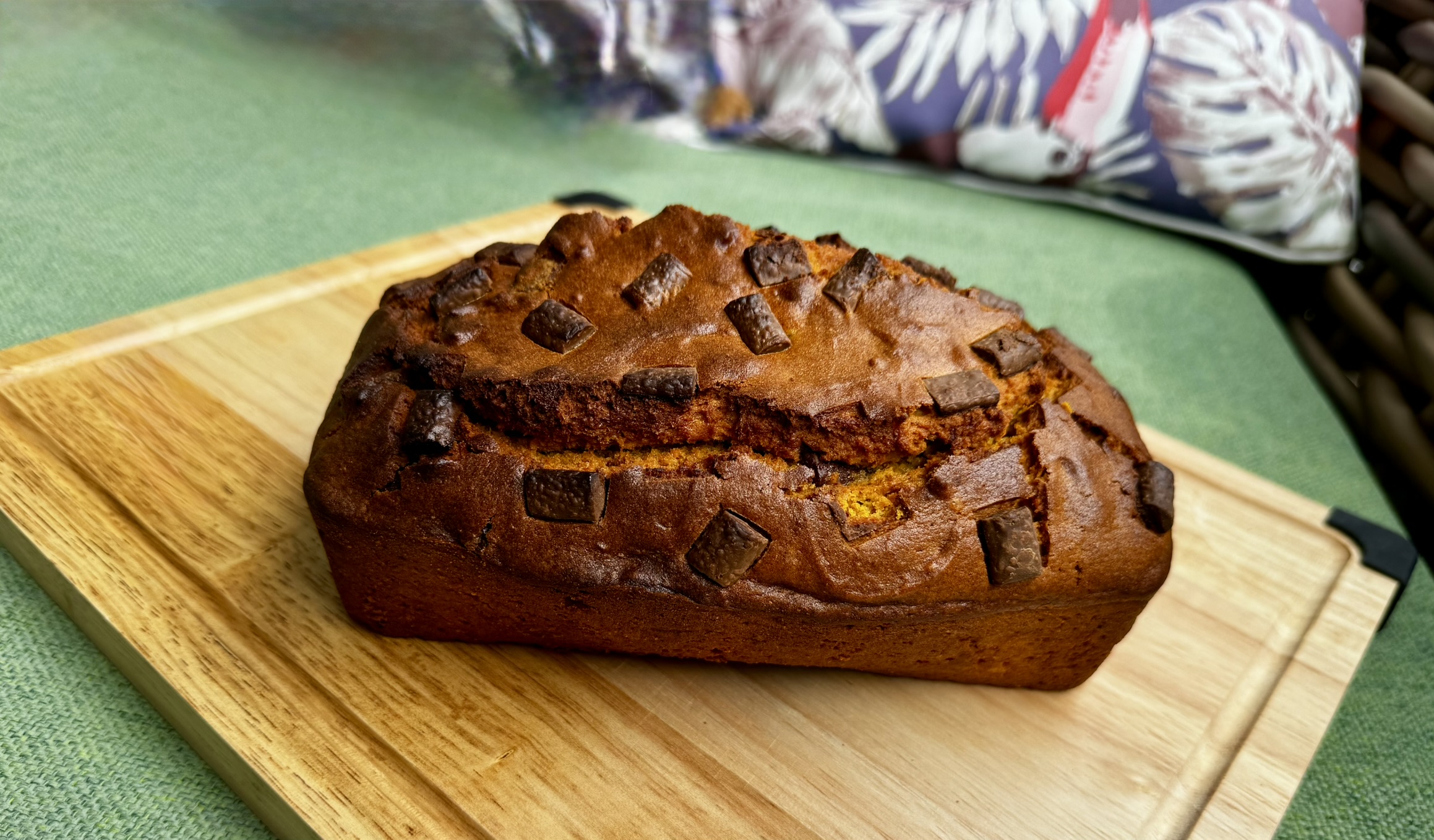 pumpkin choc chip bread